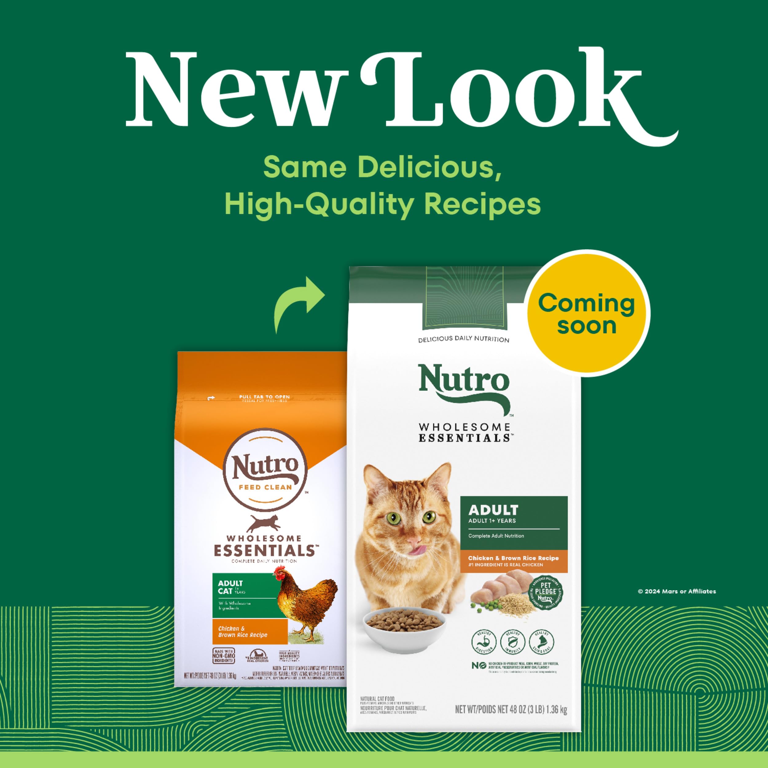 Nutro Chat: ingrédients naturels et poulet dans les croquettes