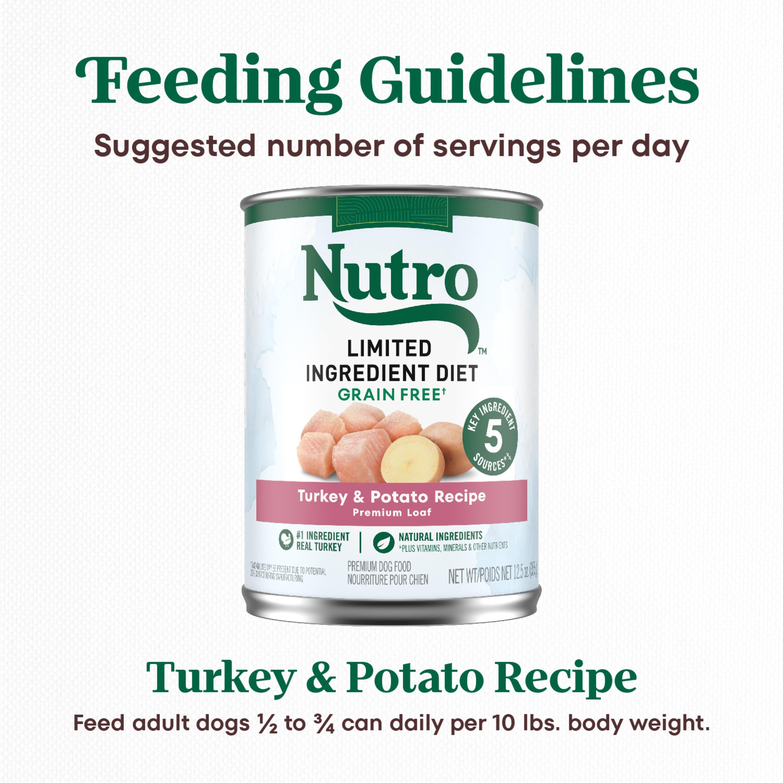 Nutro Conserve humide pour chien: dinde-pomme-de-terre, repas pratique.