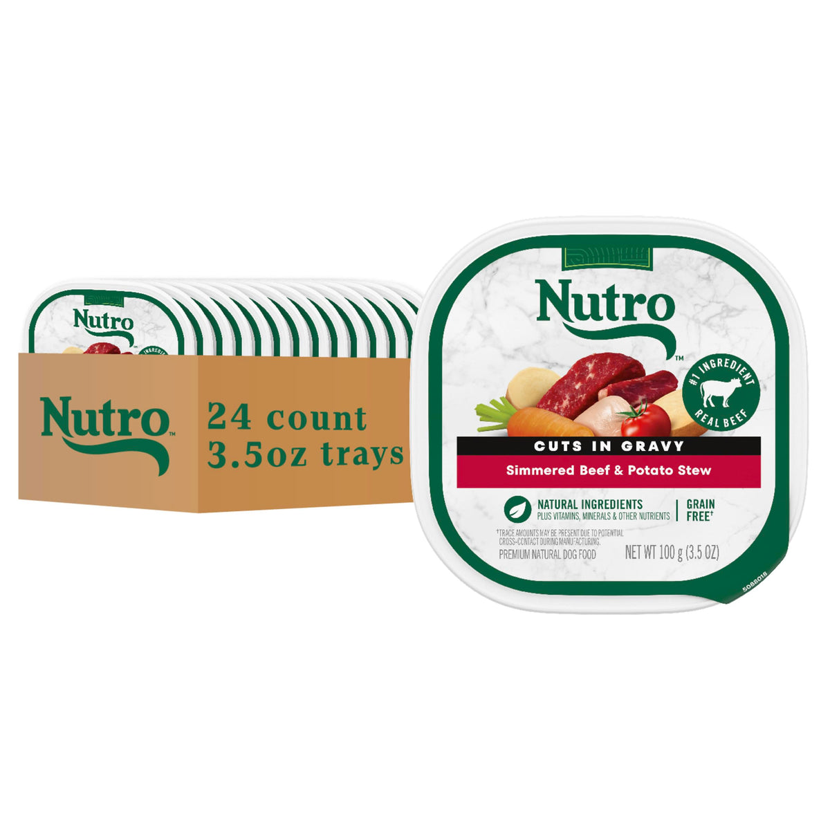 Nutro dinde rôtie avec pomme de terre et pois, prêt à servir.