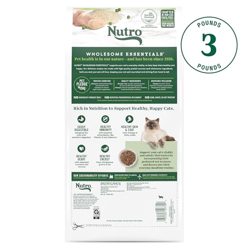 Croquettes Nutro sans maïs, blé et soja, formulation naturelle sans allergènes potentiels