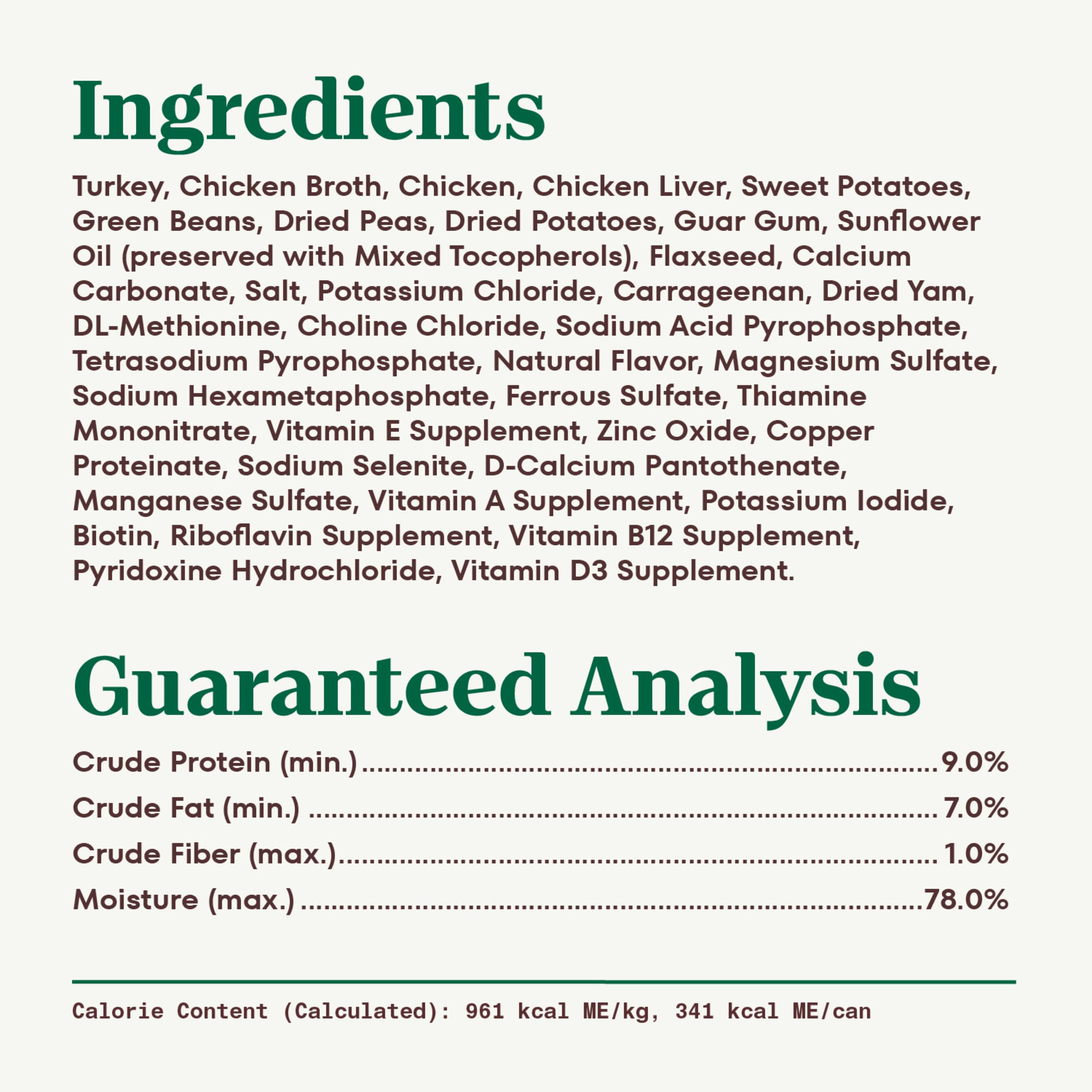 Nutro Loaf Sans sous-produits de poulet: pureté des ingrédients.