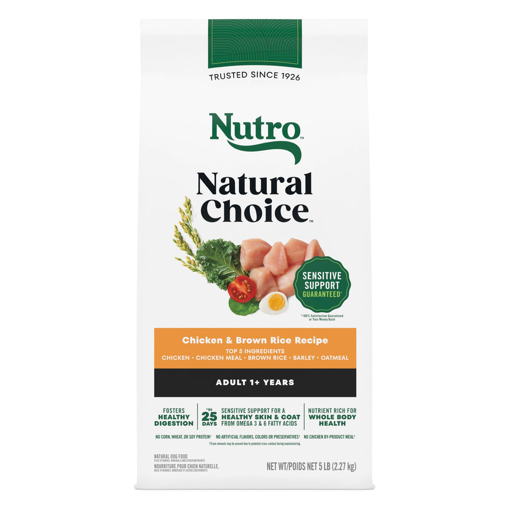 Nutro Natural Choice – croquettes poulet et riz brun, énergie quotidienne pour chien adulte