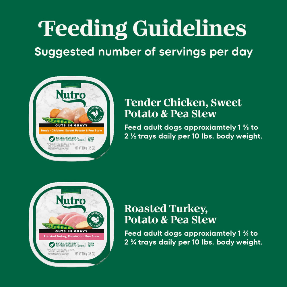 Nutro Natural Choice Barquette dinde patate pois ingrédients visibles