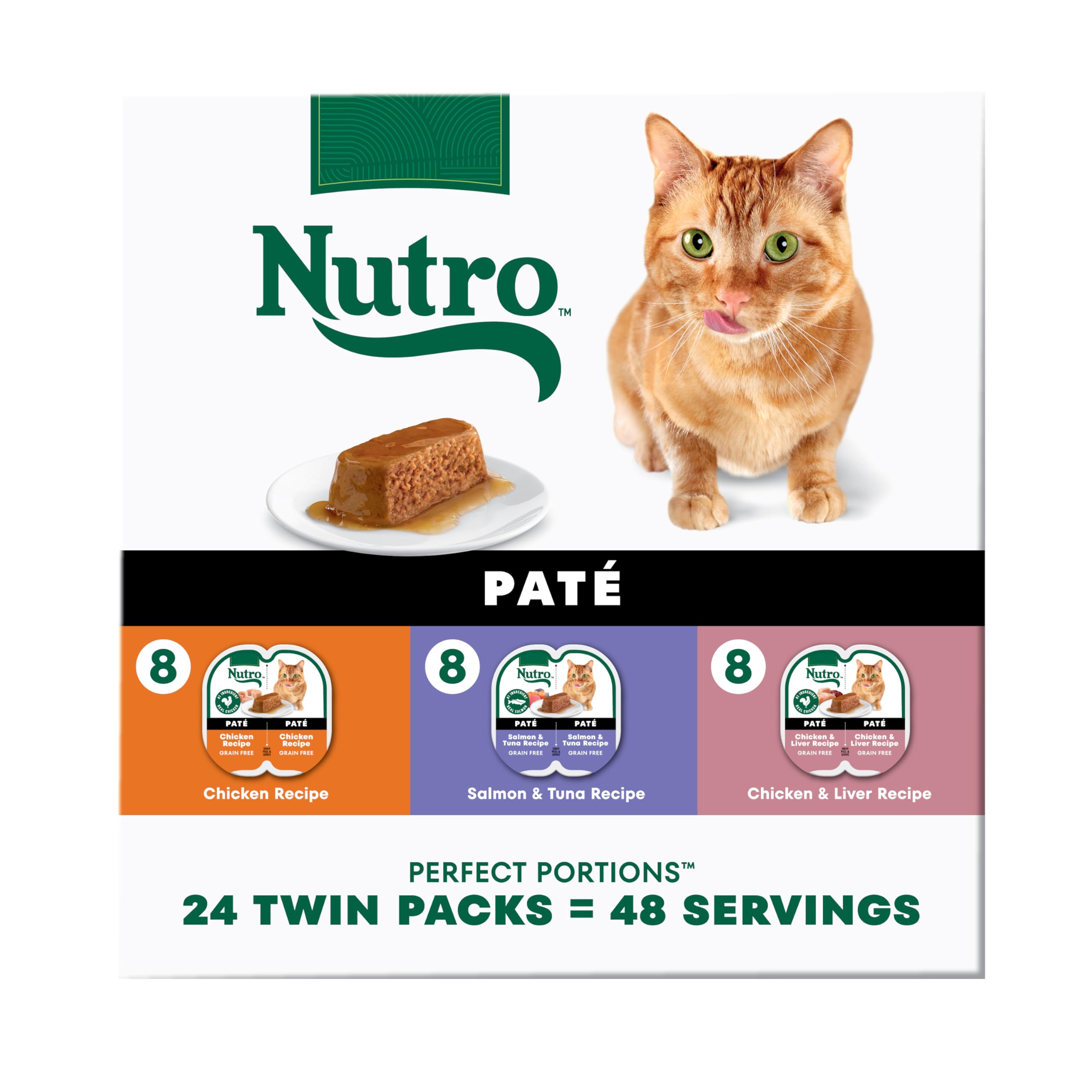 Nutro Pâté chat adulte en barquettes, repas pratique et équilibré.
