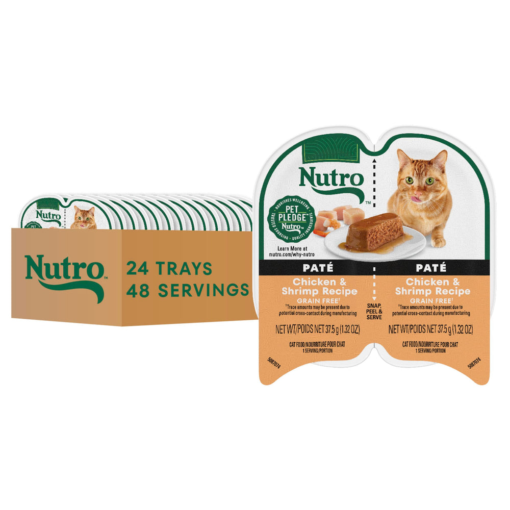 Nutro Perfect Portions Pâté Chat poulet et crevettes, bol appétissant et hydratant