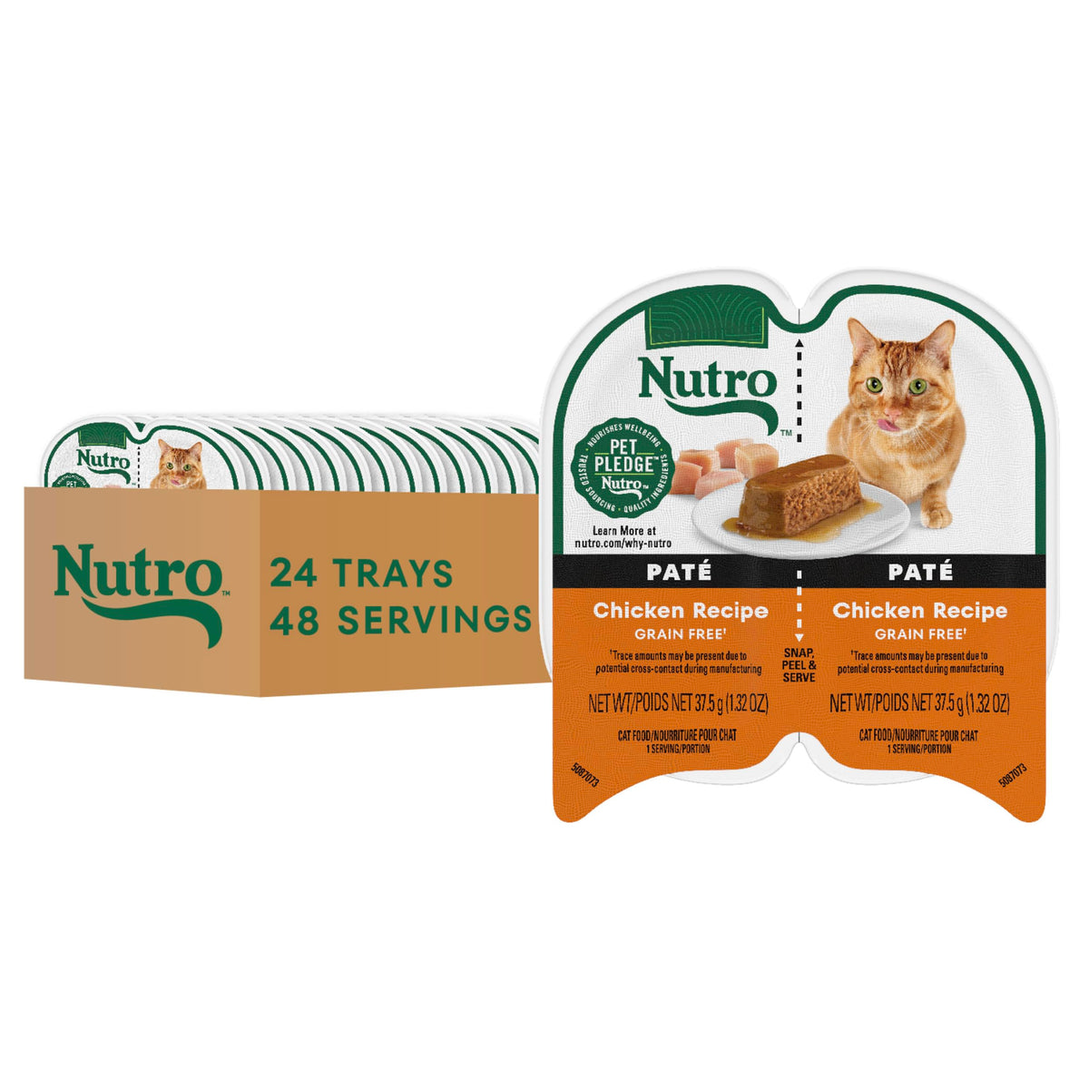 Nutro Perfect Portions Pâté Chat — emballage Twin-Pack pour portions quotidiennes.