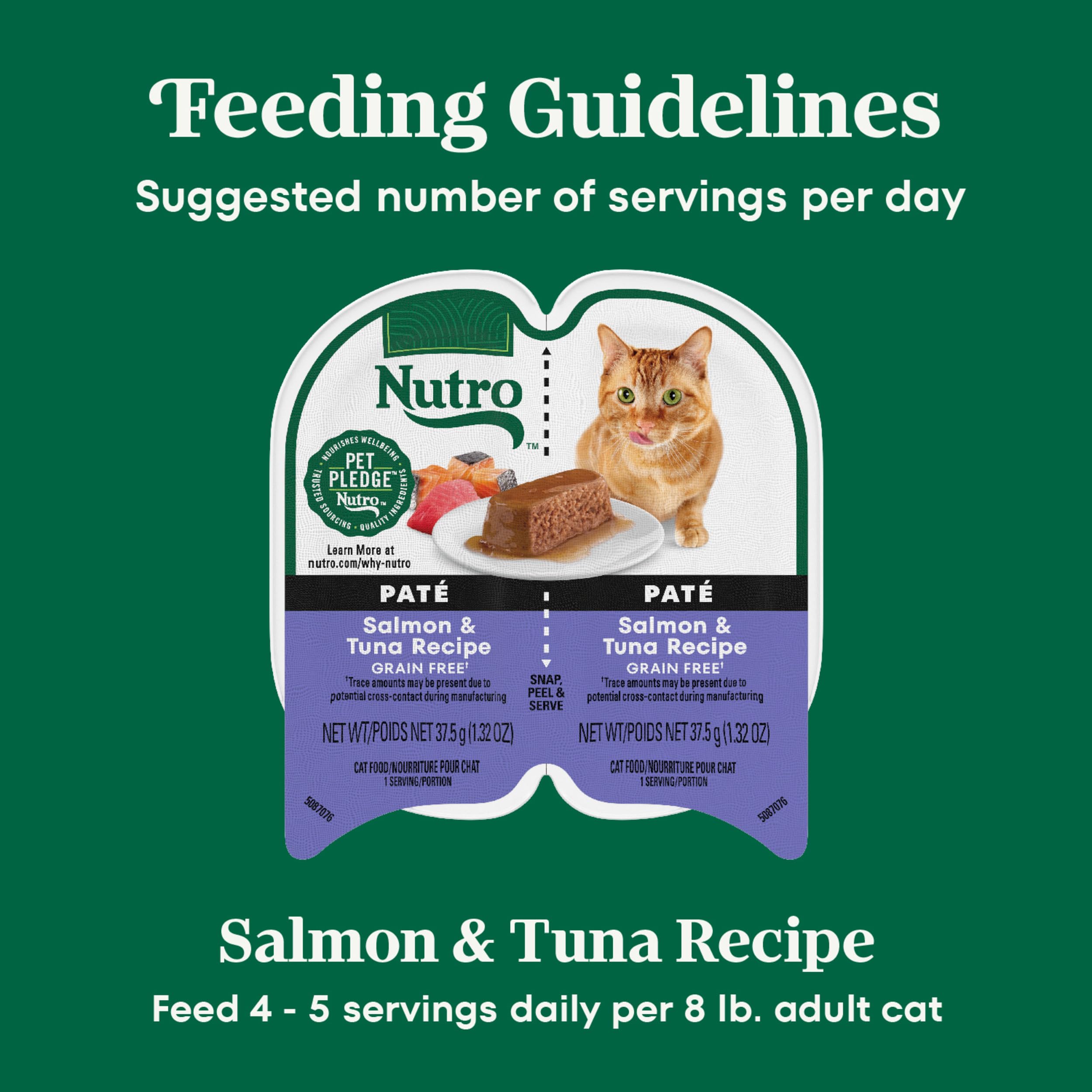 Ingrédients sans céréales Nutro, adapté pour les chats adultes