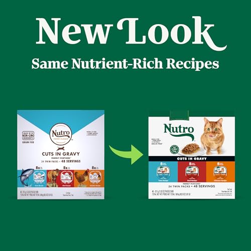 Nutro Perfect Portions thon-gravy tranches : saveur marine et hydratation naturelle.