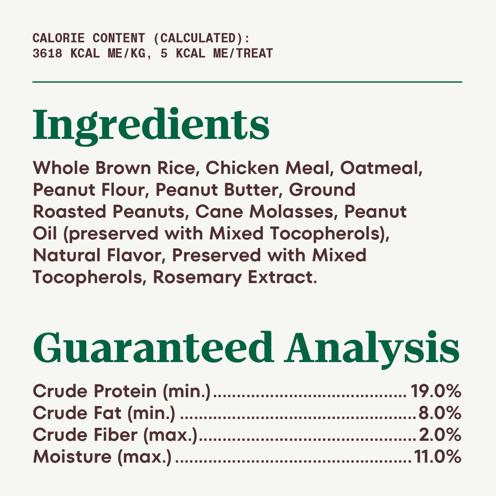 Profil nutritif Nutro: protéines de qualité et snacks quotidiens.