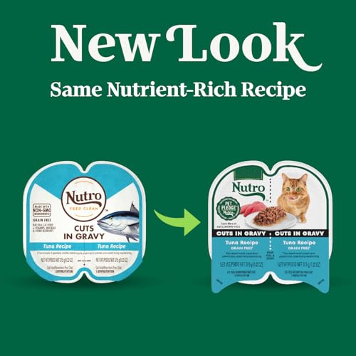 Nutro Portions Parfaites: thon en sauce pour chat, hydrate naturellement grâce à l'humidité élevée.