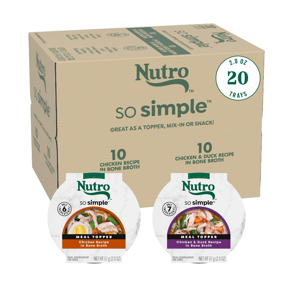 Nutro So Simple, emballage et portions prêtes, complément humide pour chien.