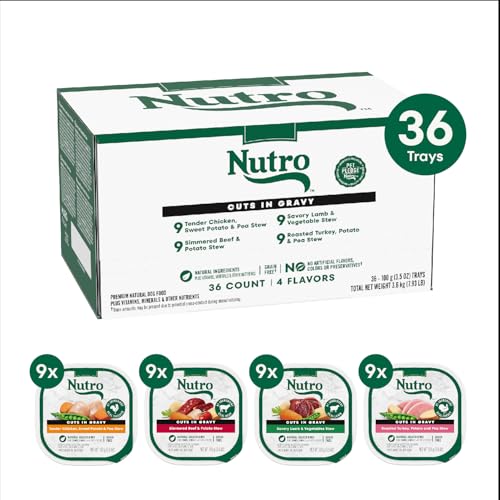 Nutro Tranches en sauce au boeuf, première protéine réelle et saveur riche.