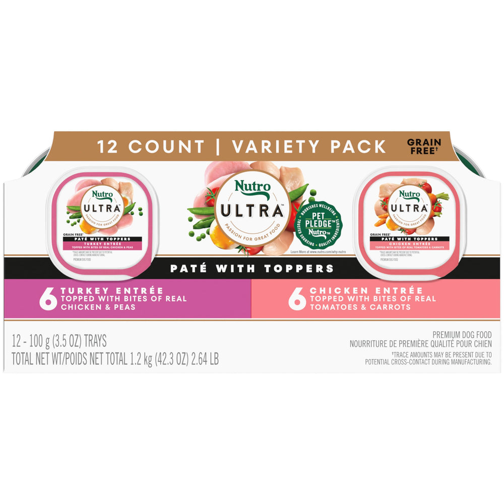 Nutro Ultra Pâté avec Toppers au poulet, repas appétissant pour chien