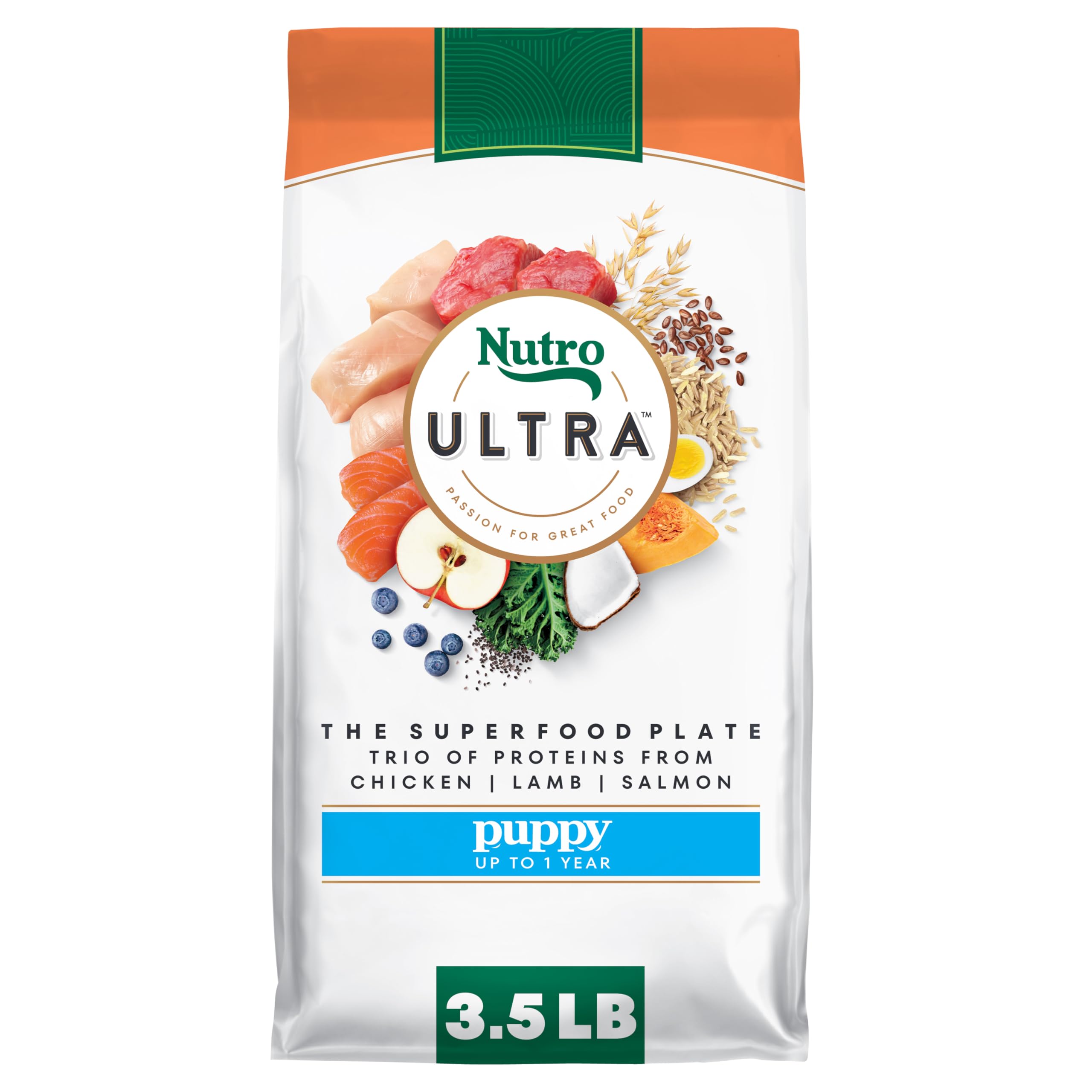 Nutro Ultra chiot - croquettes poulet: texture croquante et appétence naturelle.