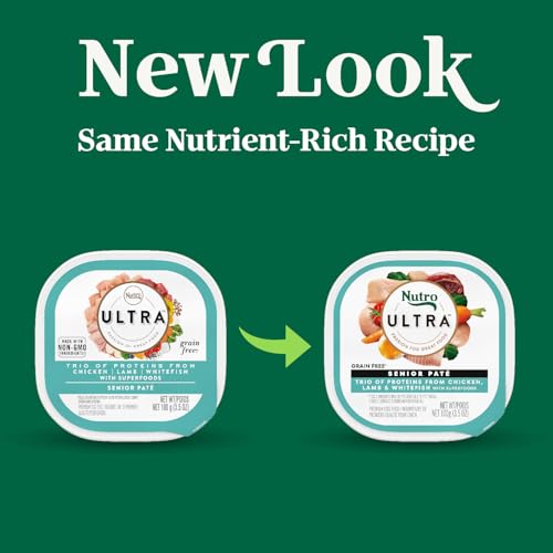Nutro Ultra Senior Pate: agneau et poisson blanc pour la variété.