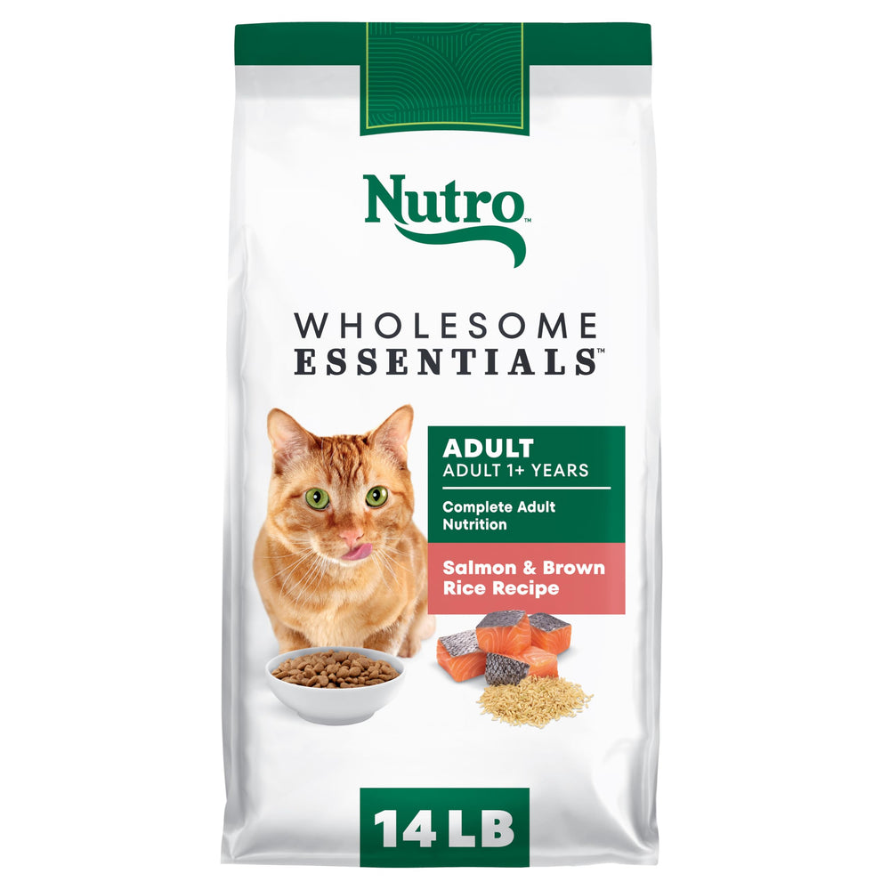 Nutro Wholesome Essentials: saumon premier ingrédient pour chat adulte.