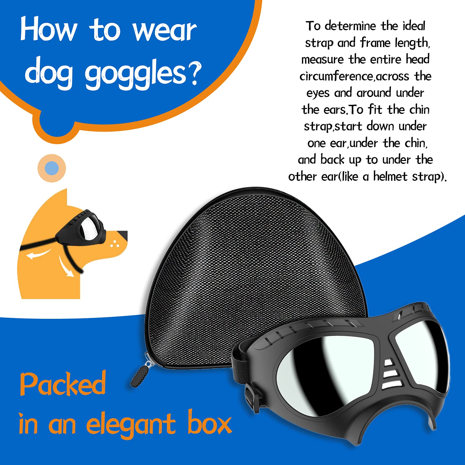 NVTED lunettes chien grand chien en action.