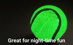 Balles lumineuses NW Athletics pour chien, idéales pour séances de lancer nocturnes.