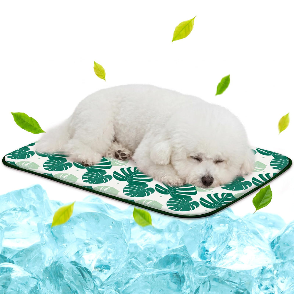 NWK tapis-refroidissant en soie glacée pour chiens et chats, sensation de fraîcheur instantanée.