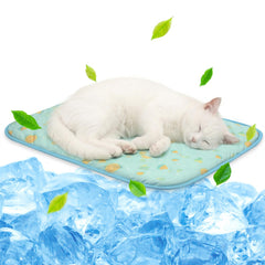 NWK Tapis refroidissant en soie-glace pour chien et chat, procure une sensation de fraîcheur.