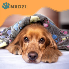 NXDZI couverture chien double-face flanelle gris — chaleur équilibrée et confort polyvalent.