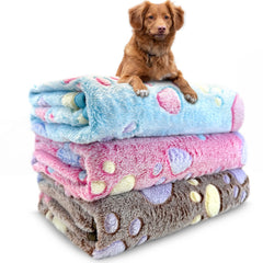NXDZI couverture chien empreinte patte rose — douceur et chaleur pour le repos.