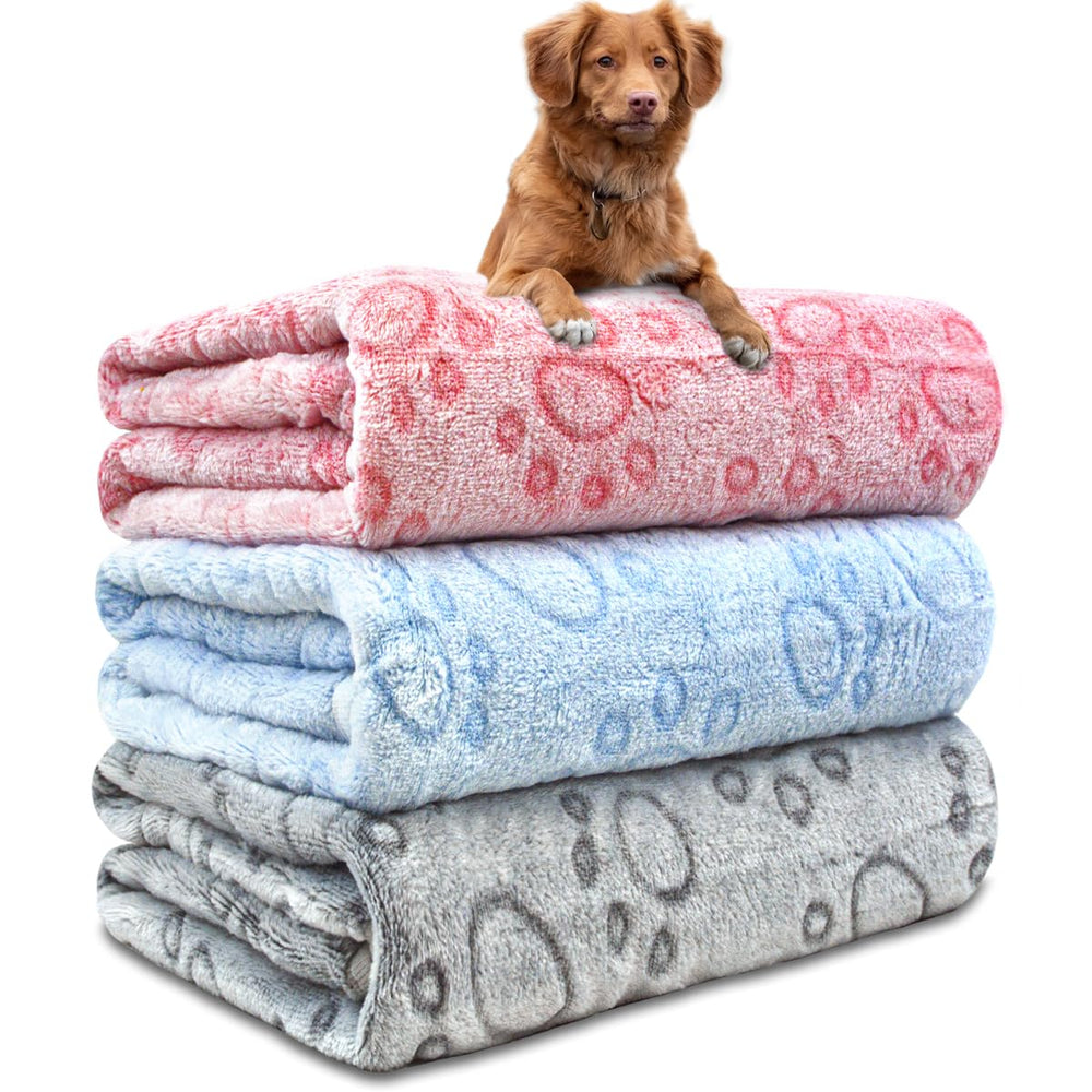 Couverture NXDZI pour chien avec motif patte, confort moelleux et chaleur.