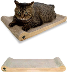 Nyankono-Yado lit-grattoir grand: confort pour chats lourds et zéro débris.