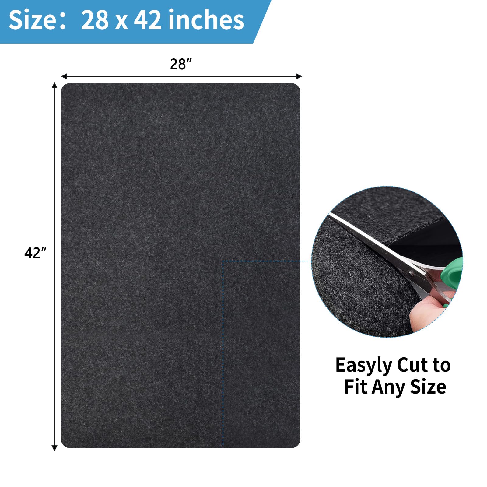 NYFITY Tapis cage imperméable protégeant le sol des déversements.