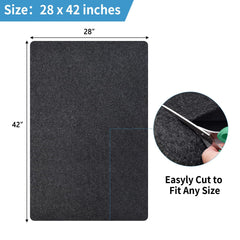 NYFITY Tapis cage imperméable protégeant le sol des déversements.