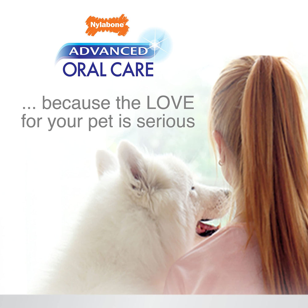 Nylabone Advanced Oral Care Spray : emballage fabriqué aux États‑Unis et pratique.