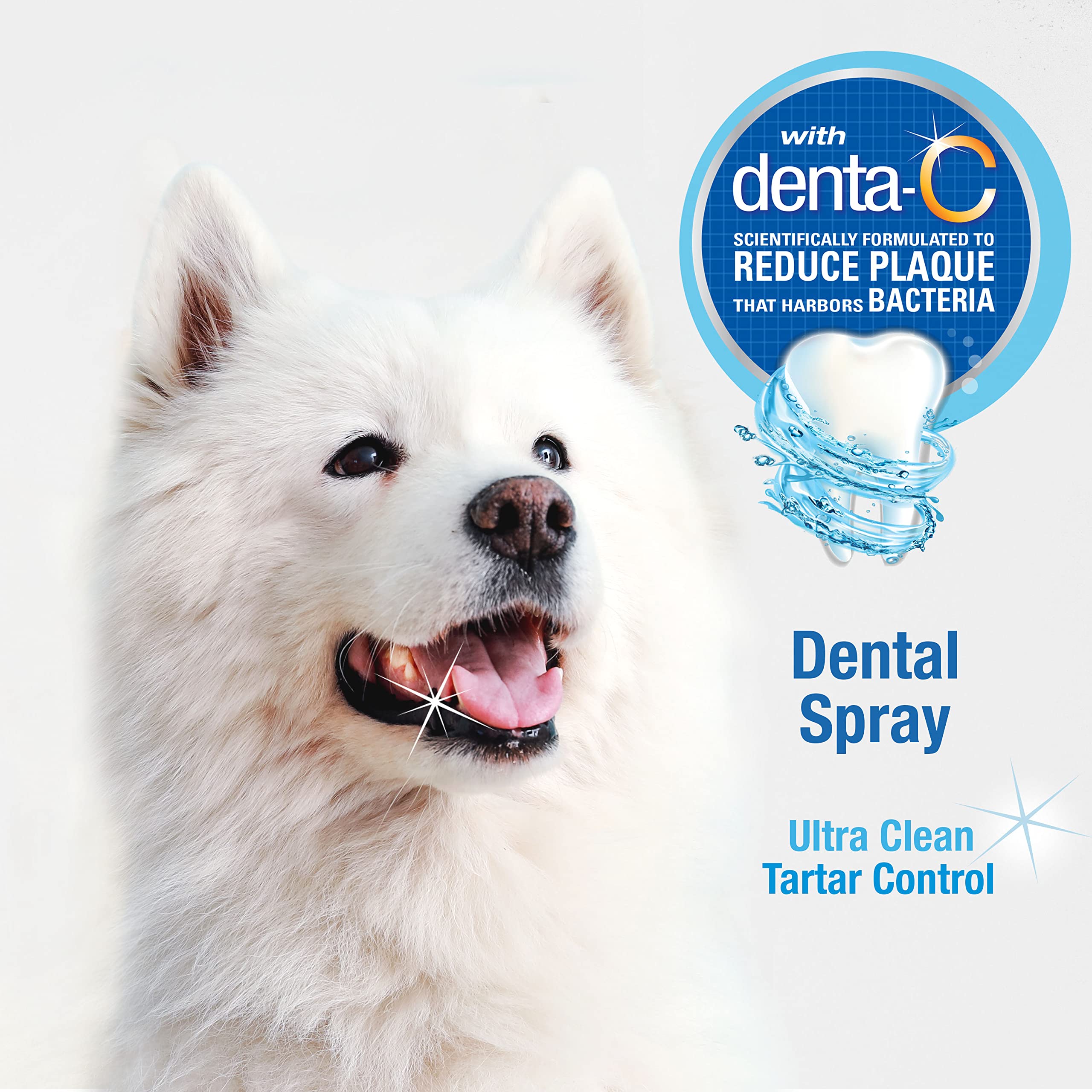 Nylabone Advanced Oral Care Spray : formule Denta-C pour réduire la plaque et les bactéries.