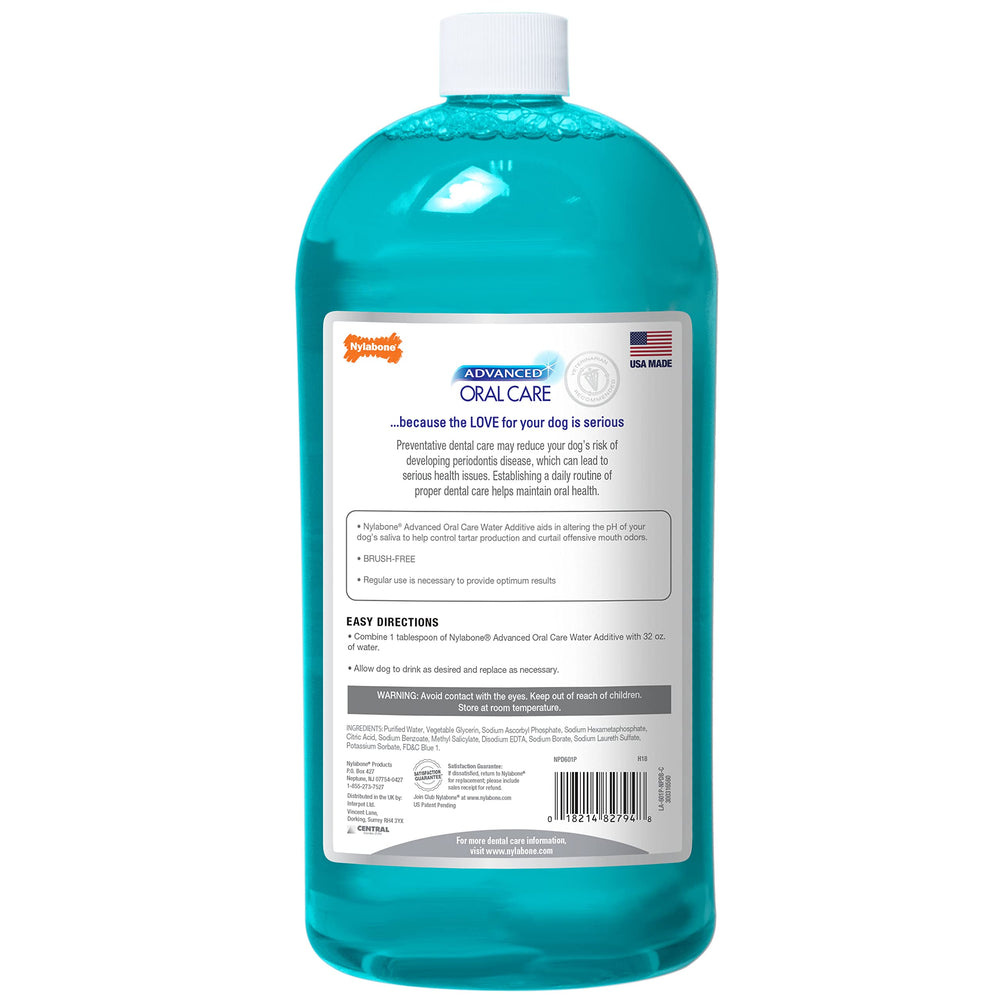 Nylabone Advanced Oral Care — utilisation simple et pratique dans la routine hydratation.