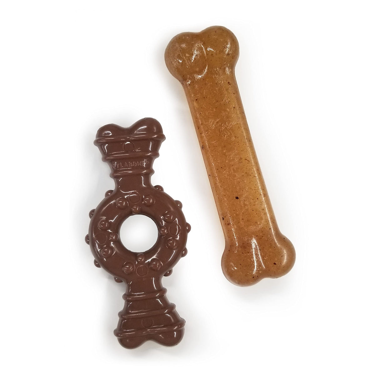 Nylabone anneau-os chiots poulet: favorise la dentition et le jeu positif.
