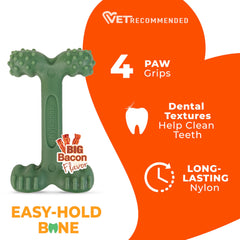 Jouet anti-mordillage extrême de Nylabone pour chiens forts en mâchoire.
