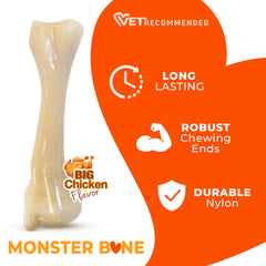 Nylabone Goût Poulet Intense – arôme durable pour mâchage prolongé