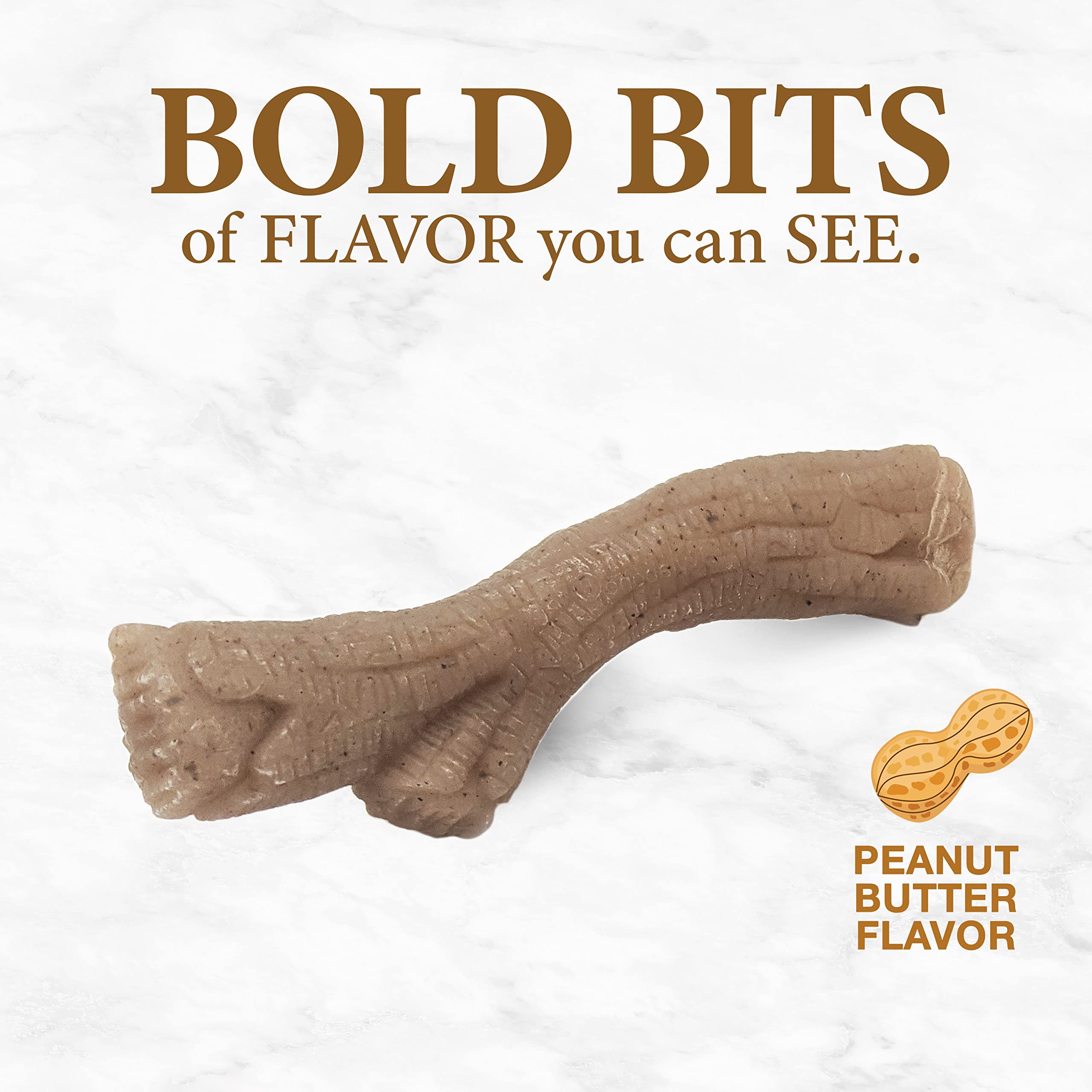 Nylabone bâton gourmet pour chiens jusqu'à 35 livres, adaptation parfaite