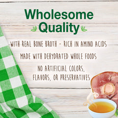 Nylabone bouillon-os jambon digestible, idéal pour récompenser pendant les sessions.