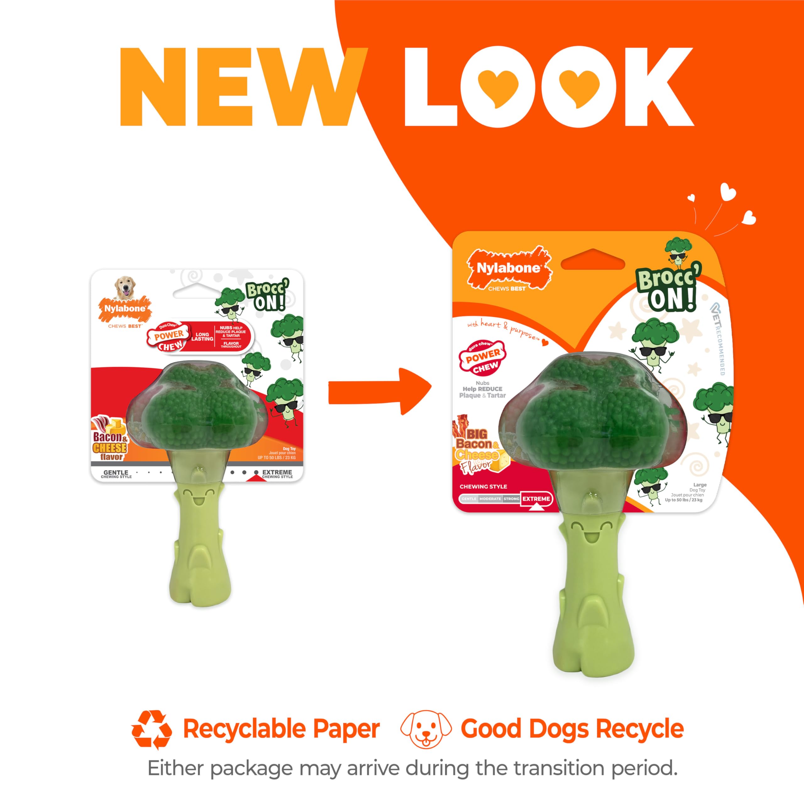 Nylabone Brocoli Puissance Mastication: forme brocoli distinctive.