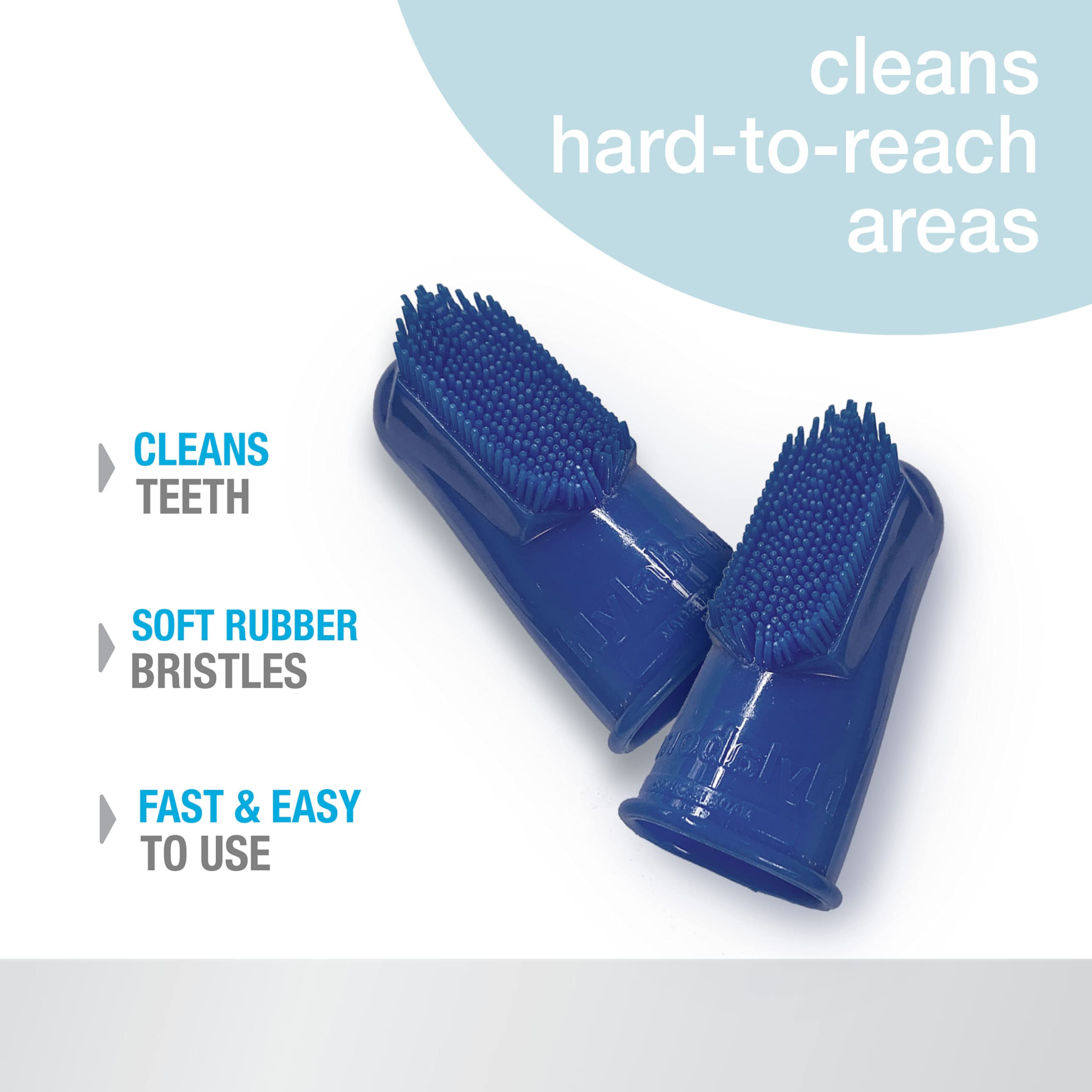 Nylabone brosse doigt dentaire avancée pour chien, routine quotidienne pratique