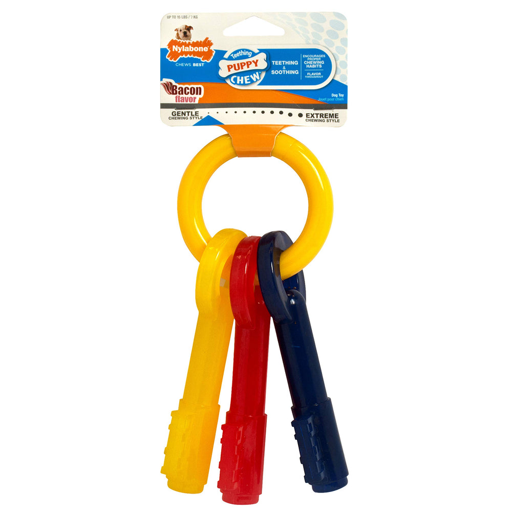 Nylabone Puppy Chew Key Ring Toy design sûr et portable