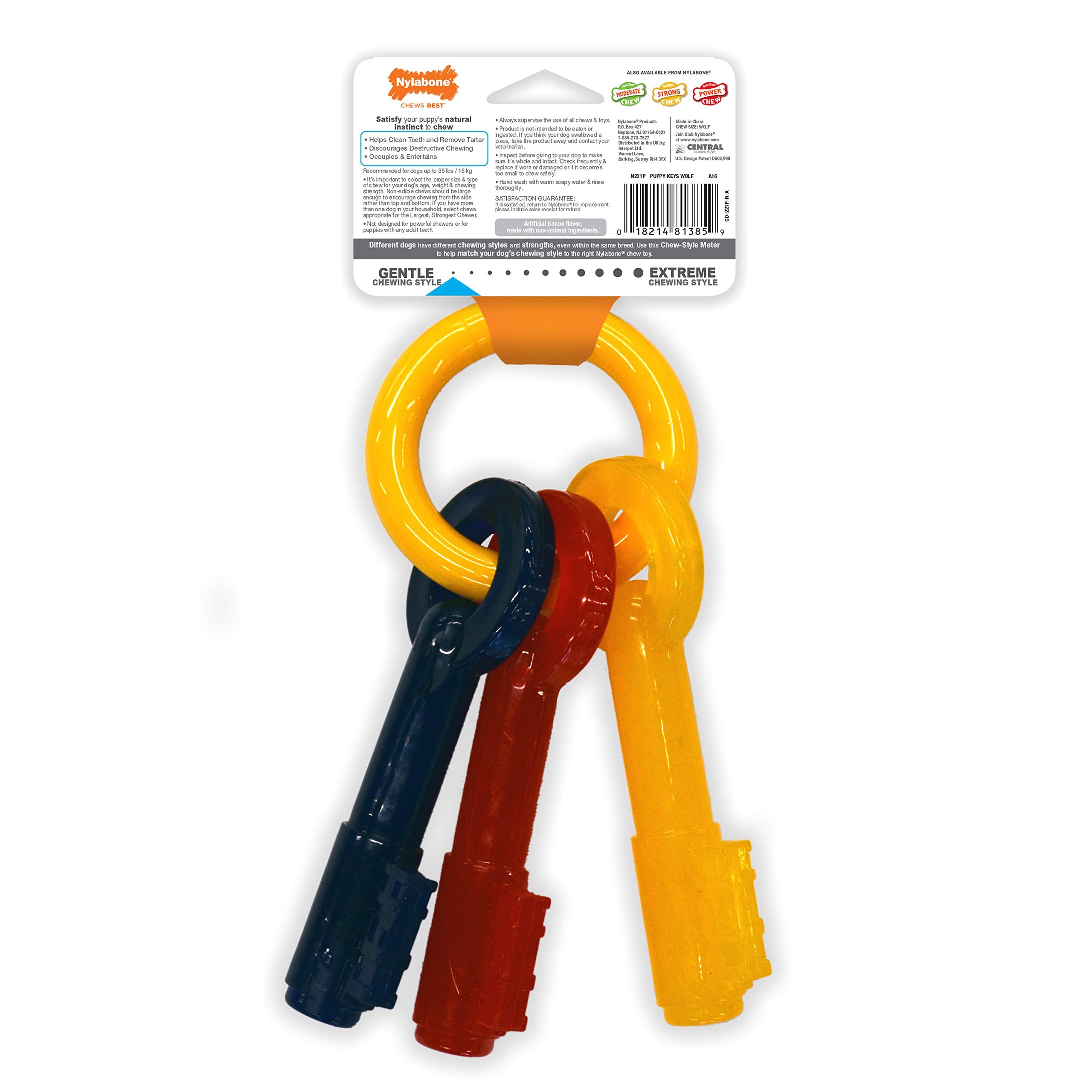 Nylabone chiot: education-morsure-positive – enseigne une morsure appropriée sans dommages.