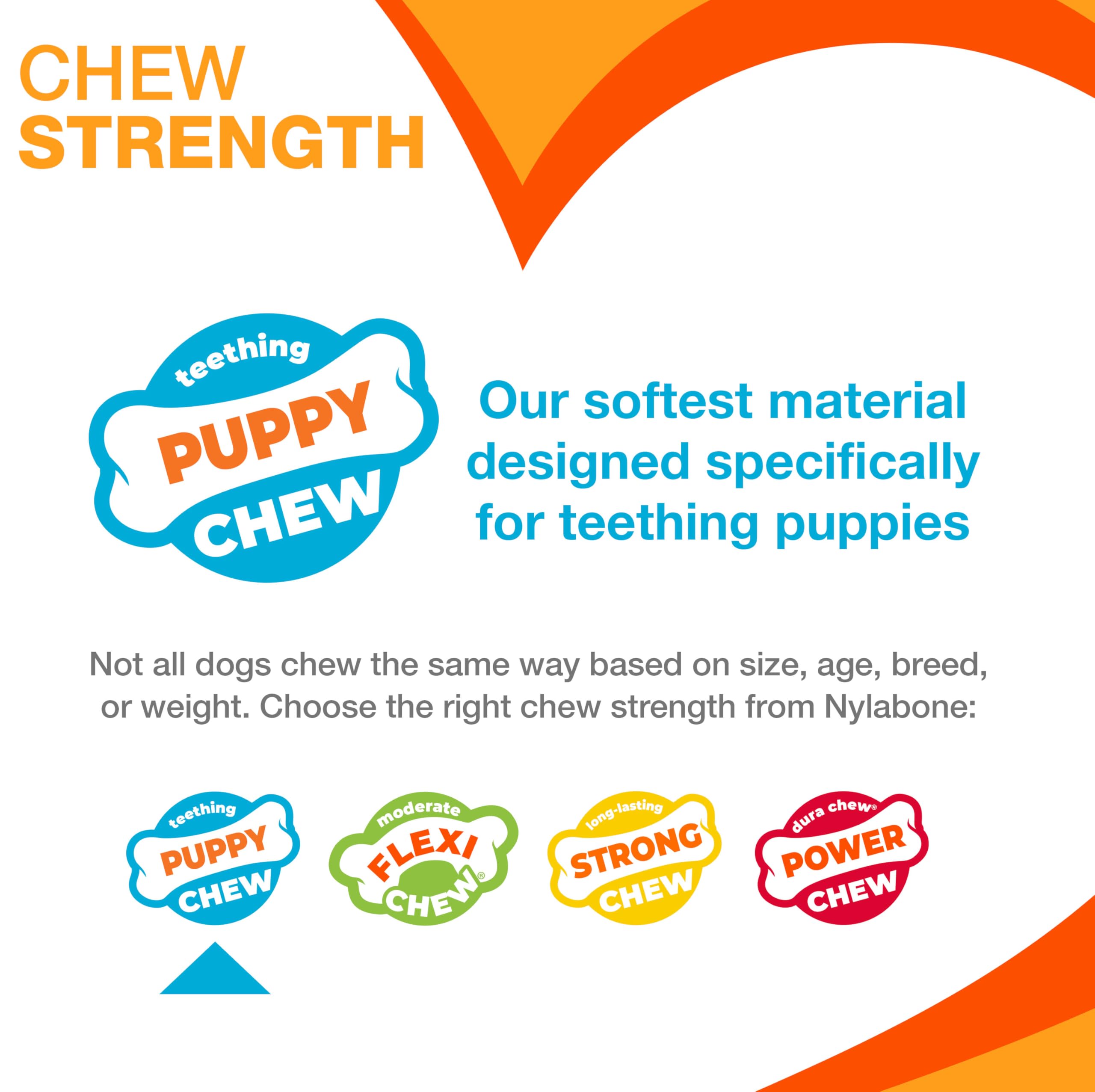 Nylabone chiot: nettoyage-dents – aide à nettoyer les petites dents pendant le jeu.