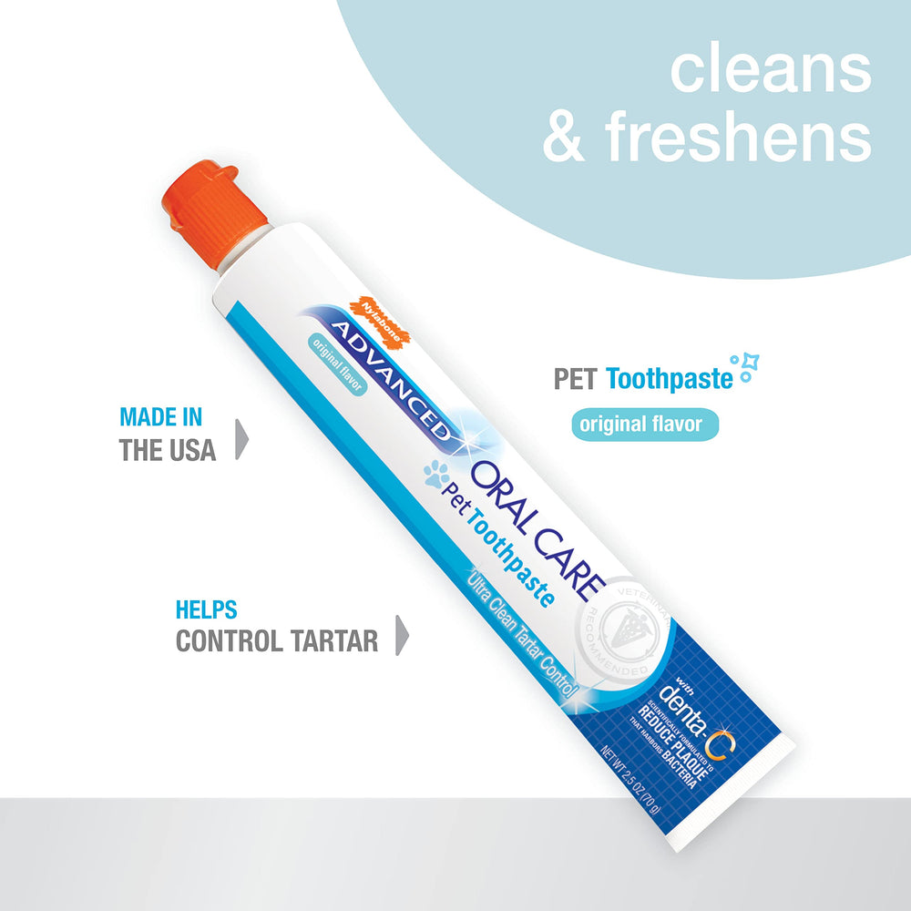 Emballage Nylabone dentifrice chien original pour routine buccale