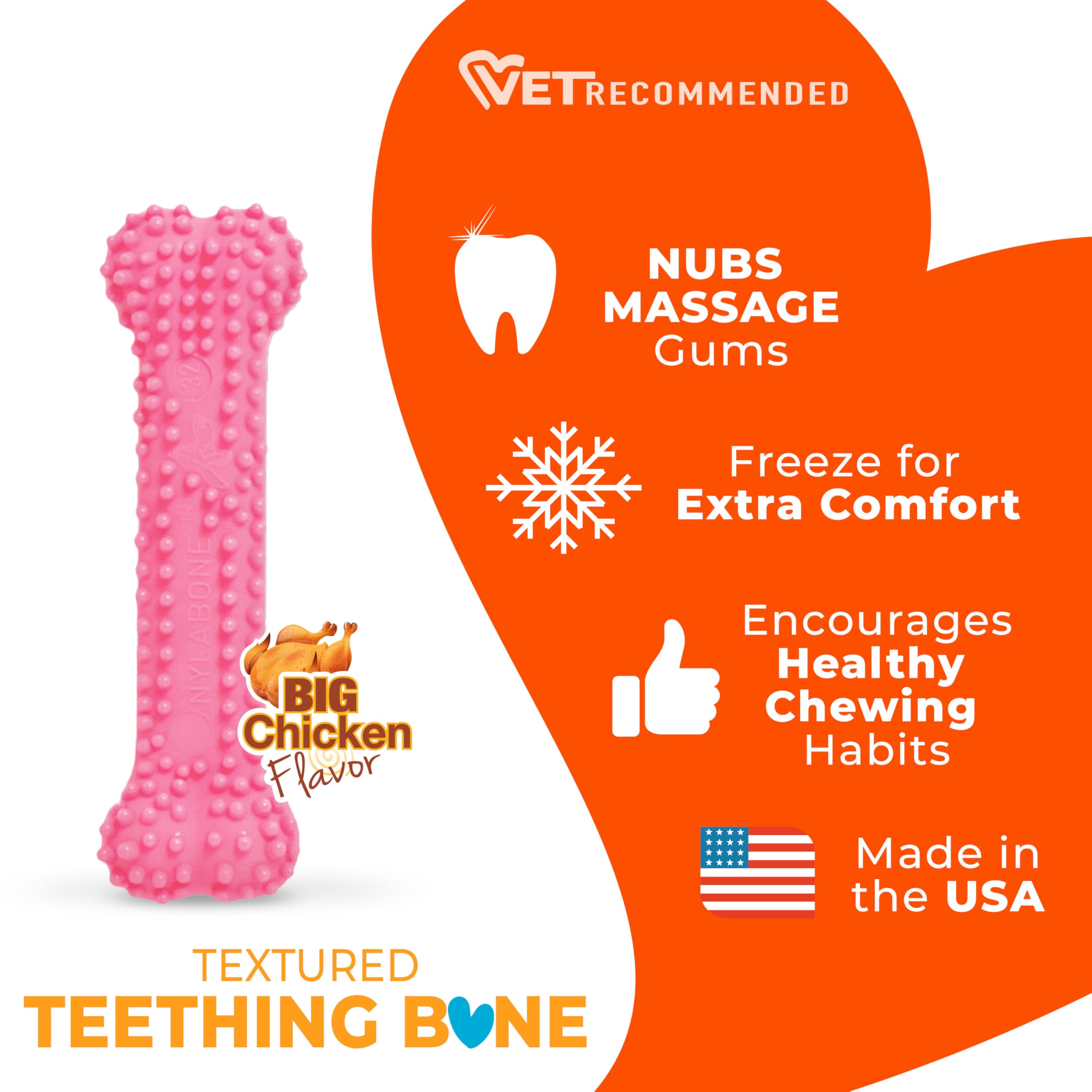 Nylabone dentition-douce chiot: protège les bouches en développement avec douceur.
