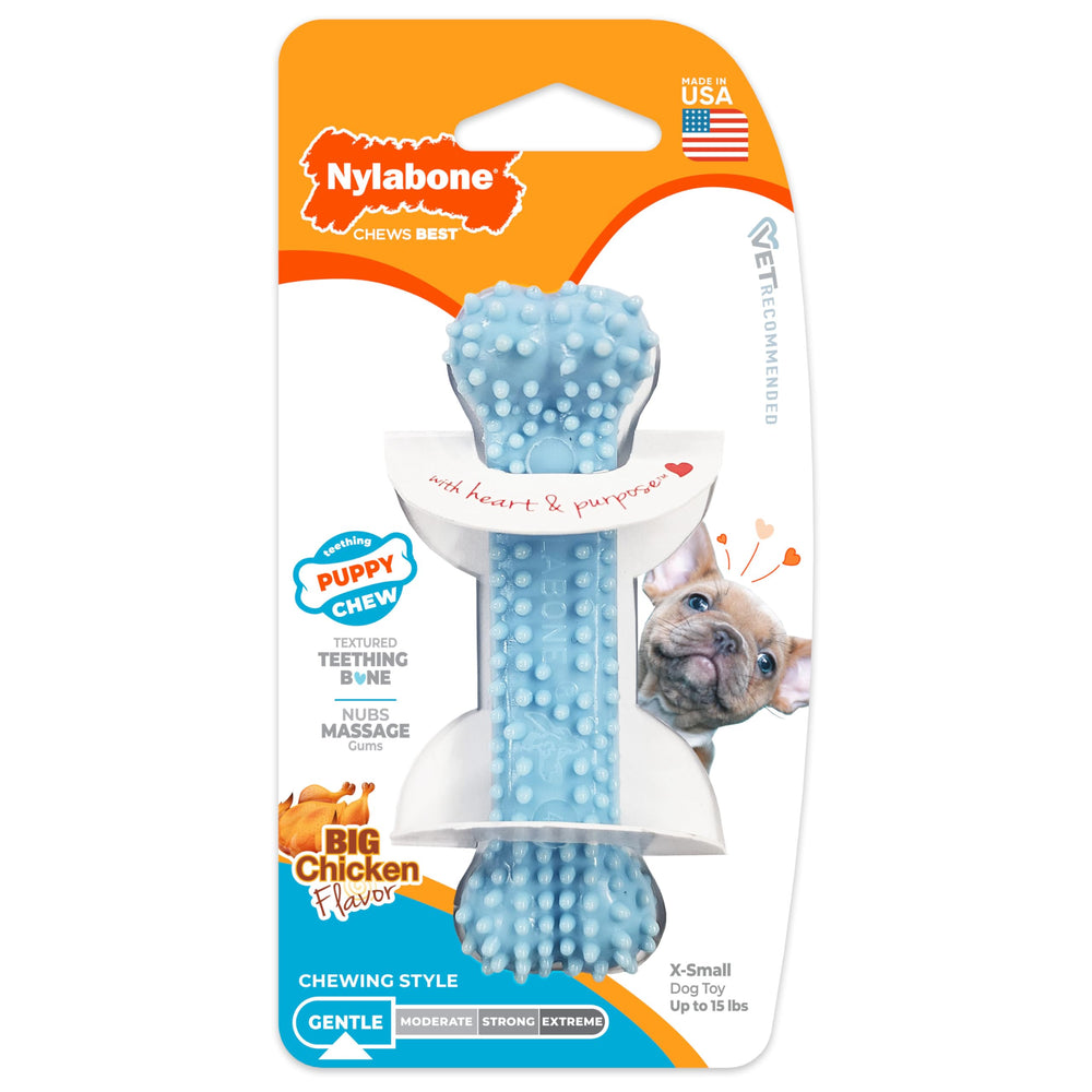 Nylabone Mâche pour chiot : dimensions compactes 9,7 cm.