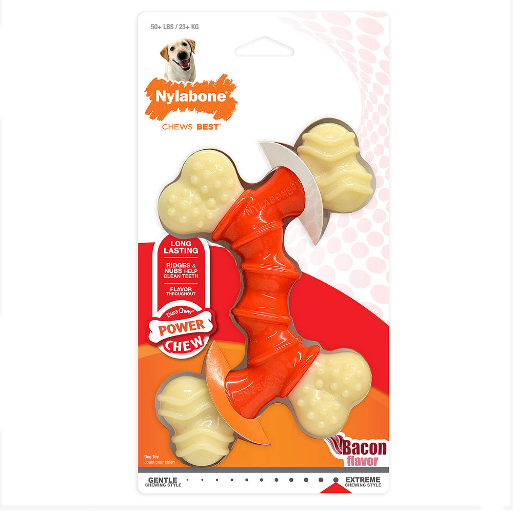 Nylabone Double Bone Power Chew Toy – idéal pour gros chiens actifs