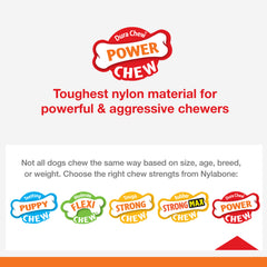 Nylabone Double Bone Power Chew Toy – nylon durable pour mâcher vigoureusement