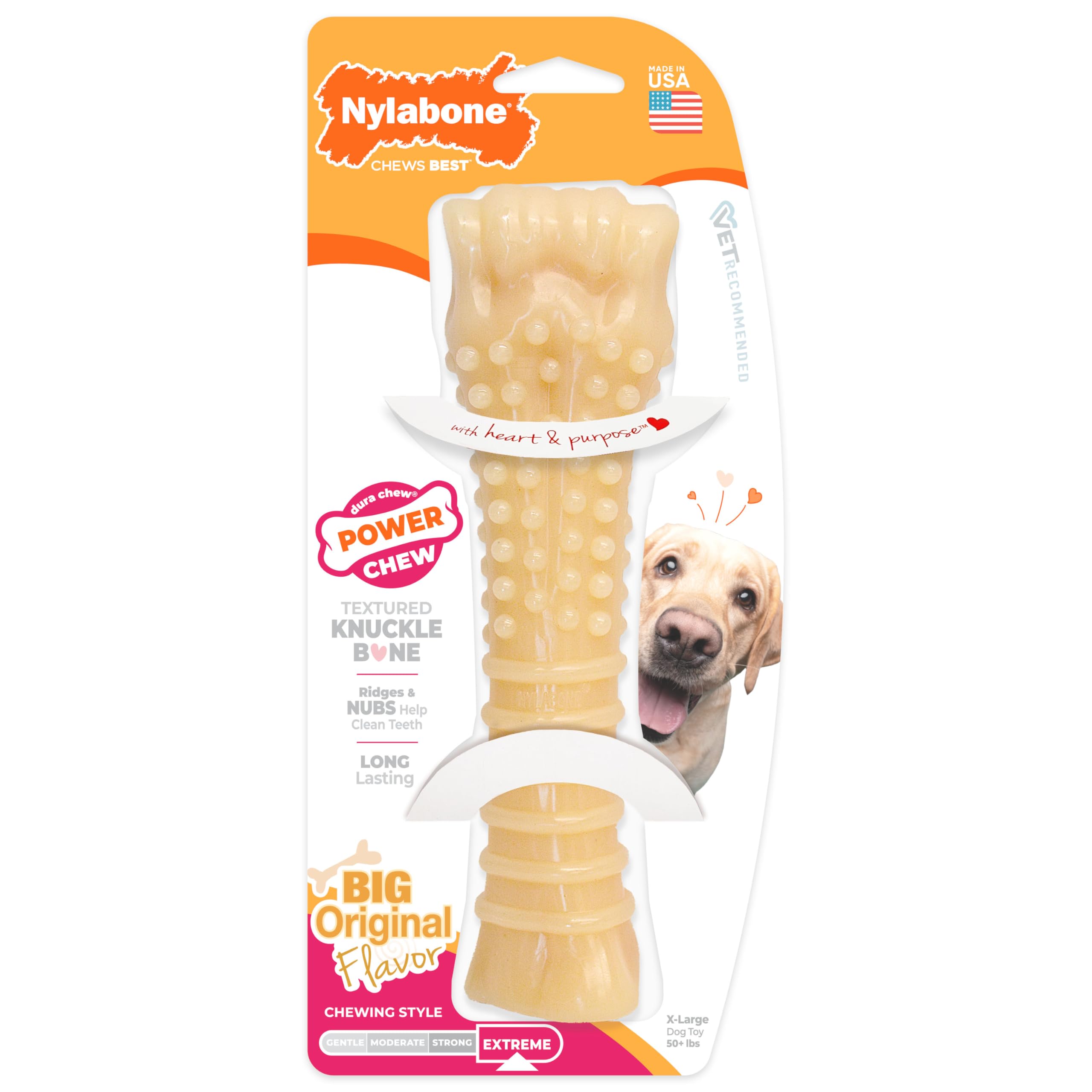 Nylabone durabilité extrême idéale pour mordeurs agressifs.
