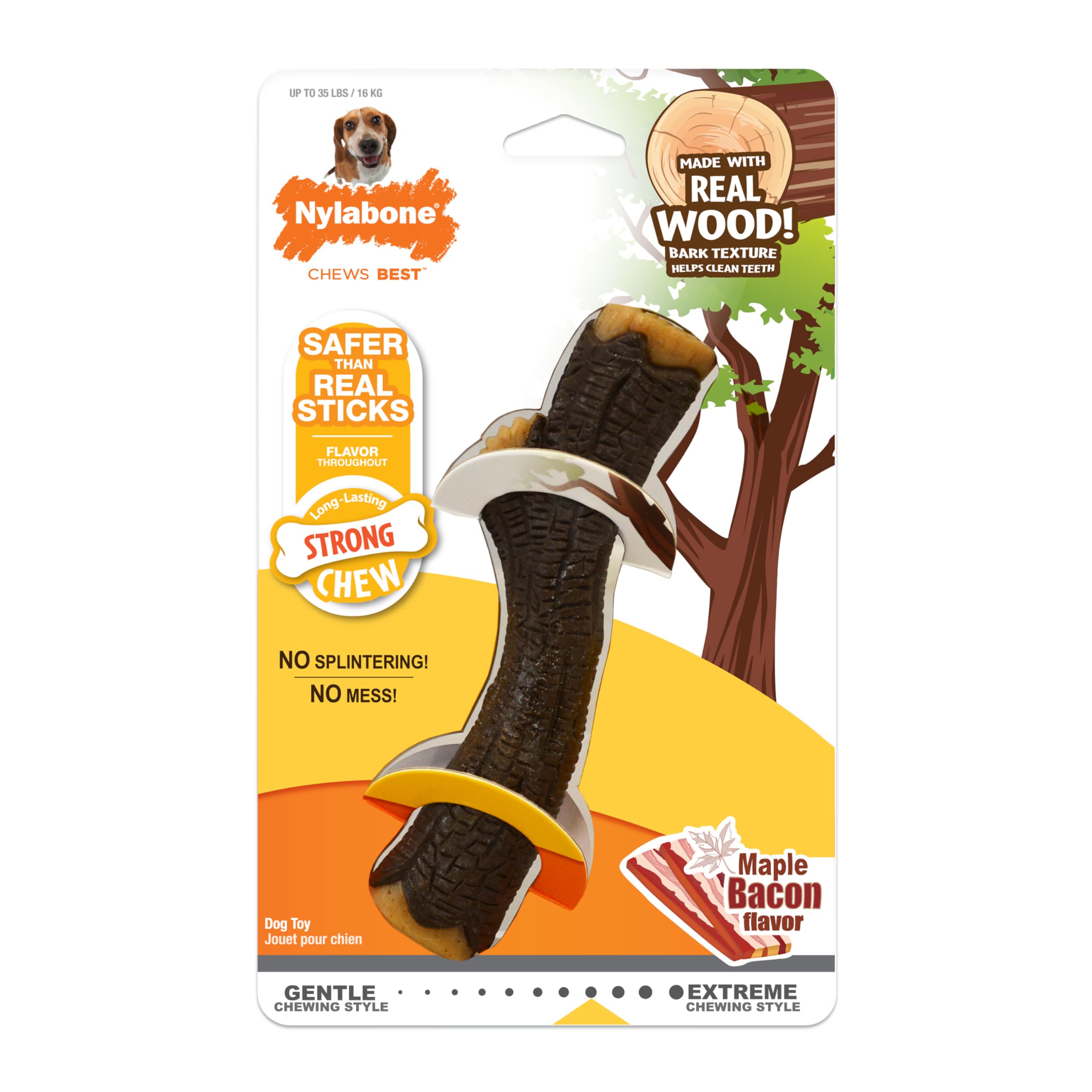 Nylabone durete mordant robuste pour chiens actifs.